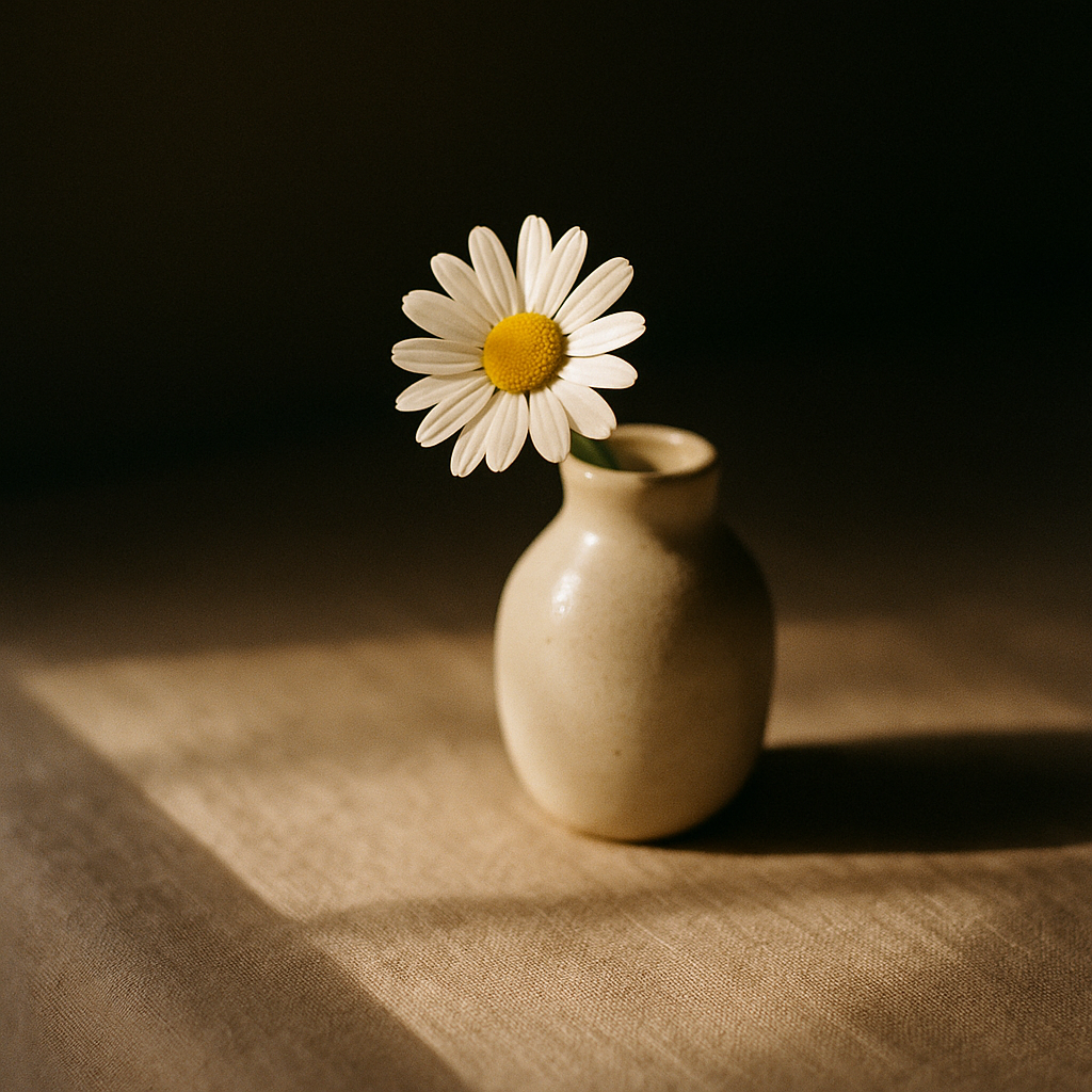 Minimalist Still Life Single Flower In